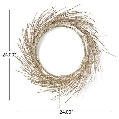24 Inch Paper Wreath With LED Light