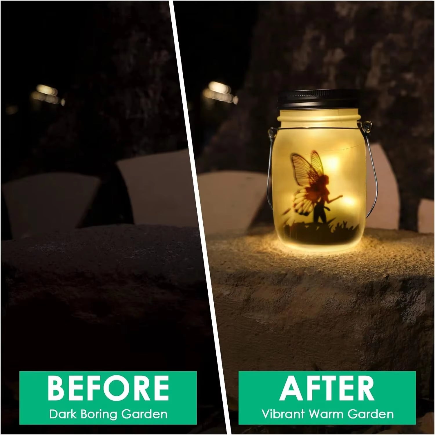 Solar Mason Jar Light Solar Lantern Fairy Lights Waterproof IP65 Hanging Standing Solar Lamp Garden Ornament for Patio Lawn